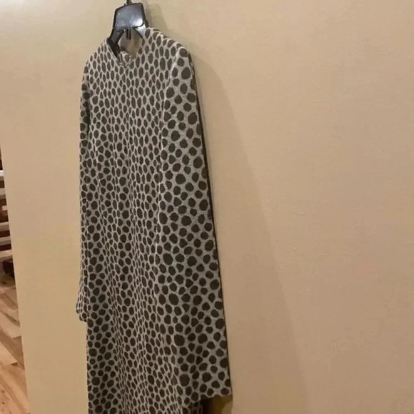 - Richard Kaplan Wool long animal print dress - Picture 12 of 12